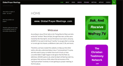 Desktop Screenshot of globalprayermeetings.com